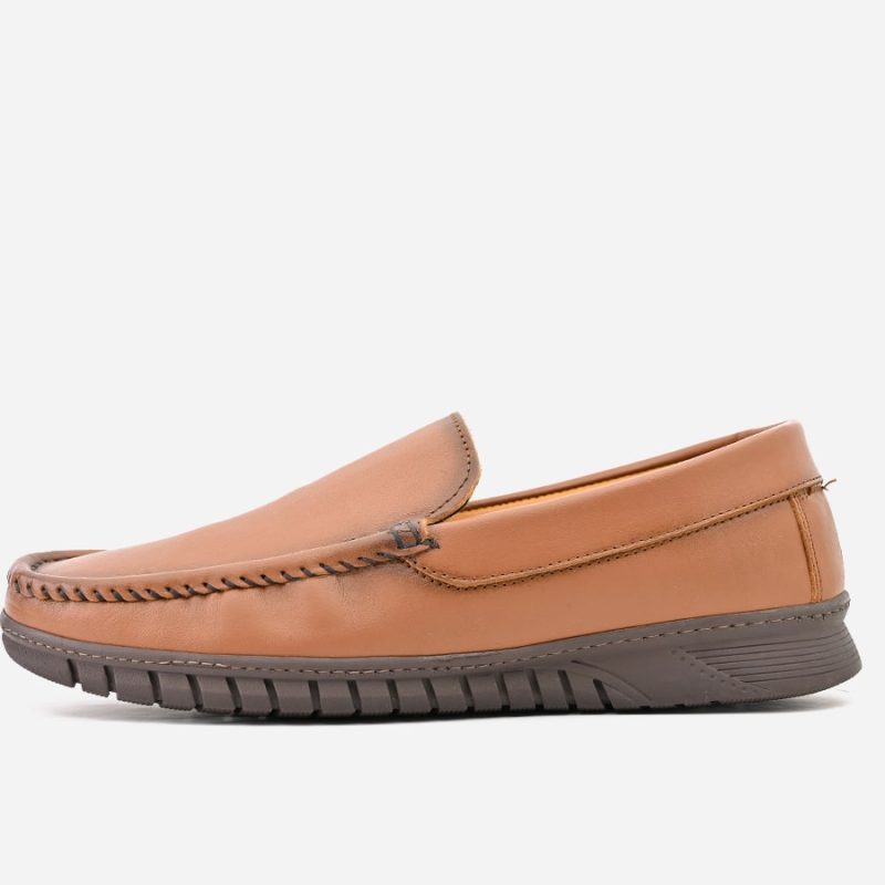 Mocassin En Cuir gold - op24