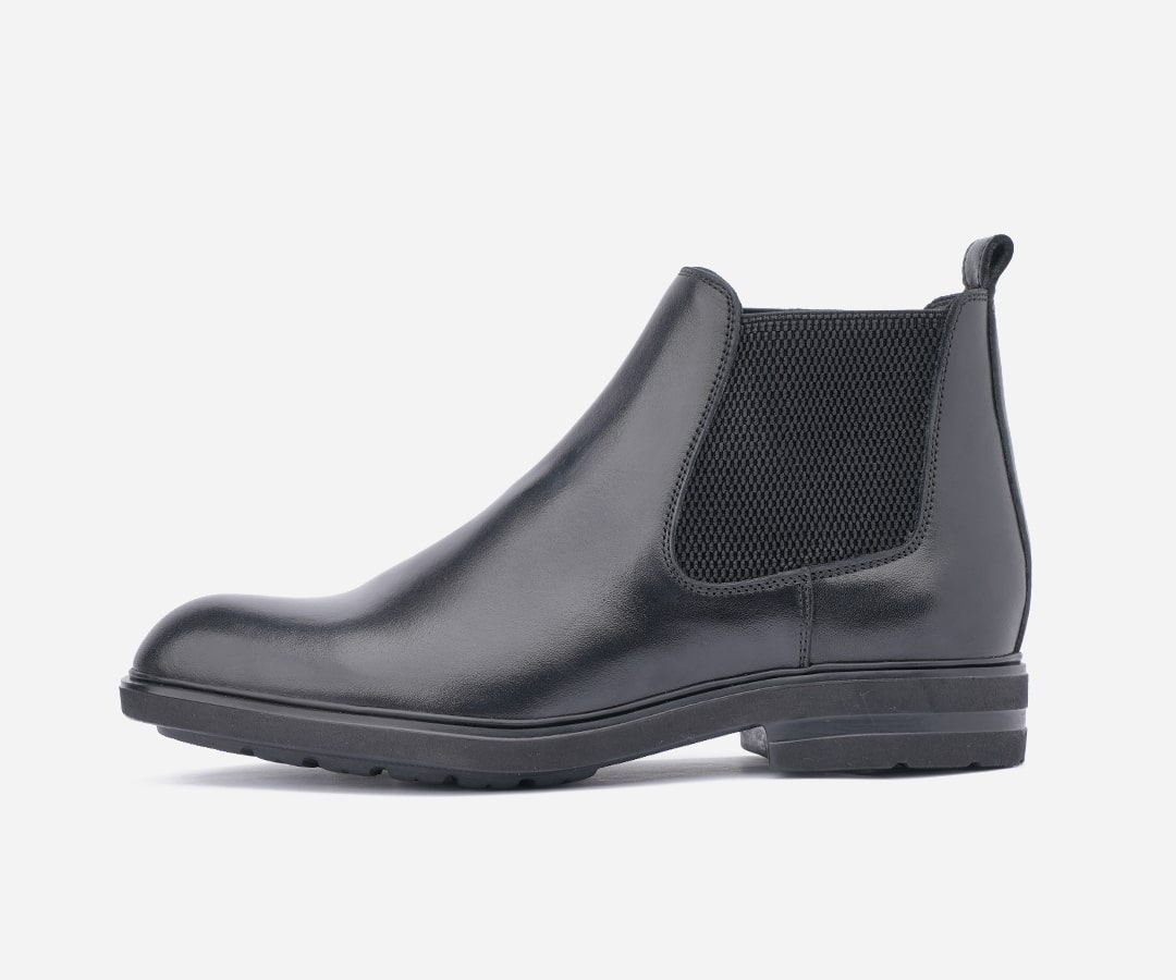 Boots Homme cuir noir haut gamme op138