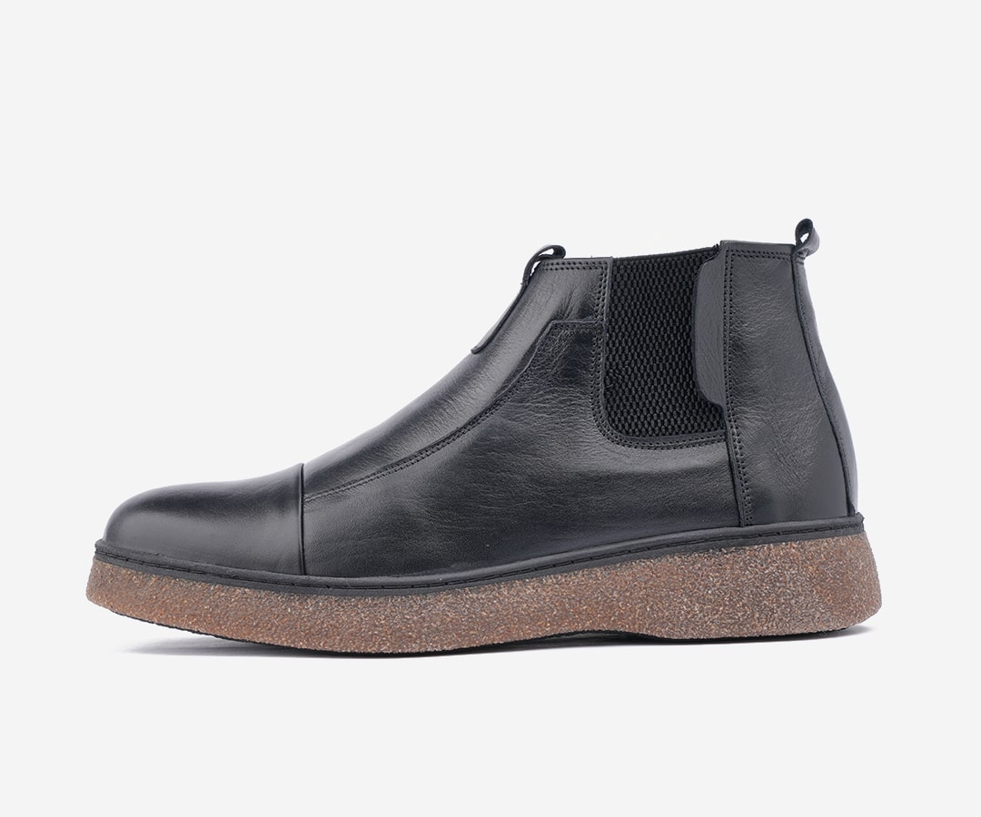 Bottine homme cuir noir Opiyane op115 Opiyane Sp cialis dans