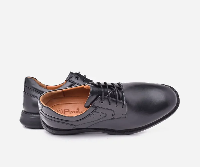 Chaussures Pour Tous Les Goûts en Cuir Noir – op262 – <strong>OPIYANE</strong> – Image 4