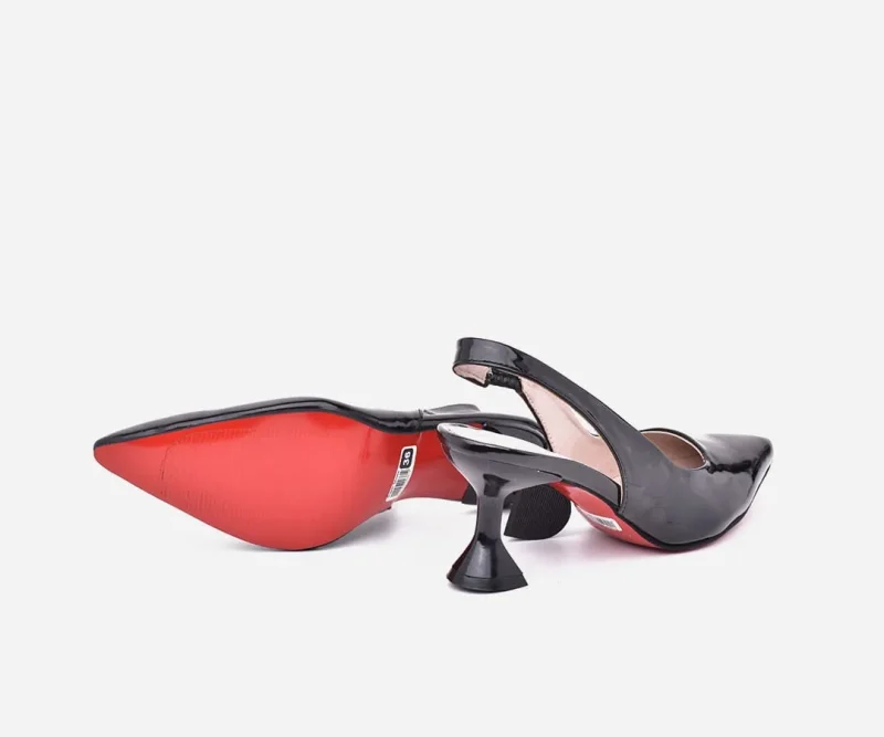 Sandale talon femme verni noir  – op240 – <strong>OPIYANE</strong> – Image 4
