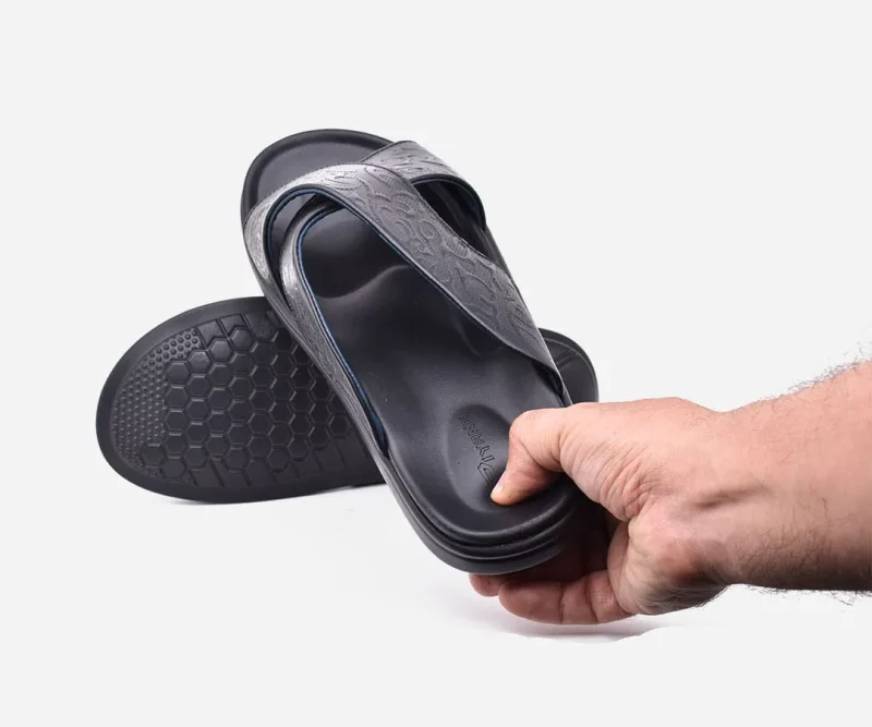 Sandales Médicales Pour Homme Très Confortable Noir - op113- <strong>OPIYANE</strong> – Image 2
