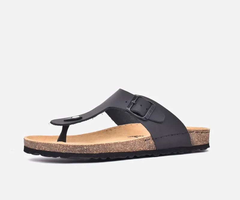 Sandales homme en cuir véritable Noir – op161 <strong>OPIYANE</strong>
