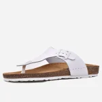Sandales homme en cuir veritable blanche – op161