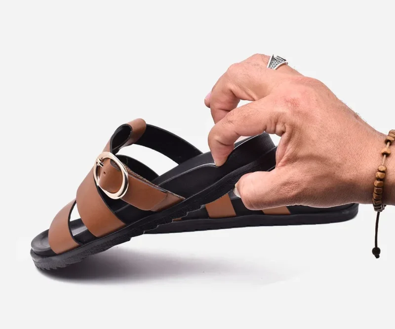 Sandales Femmes Médicales en cuir Gold – op243 - <strong>OPIYANE</strong> – Image 2