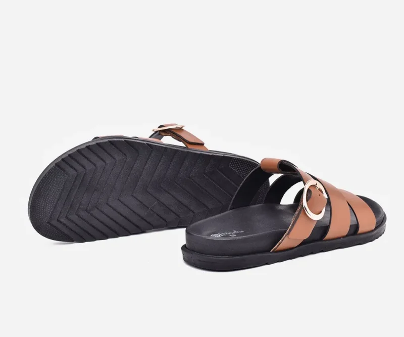 Sandales Femmes Médicales en cuir Gold – op243 - <strong>OPIYANE</strong> – Image 5