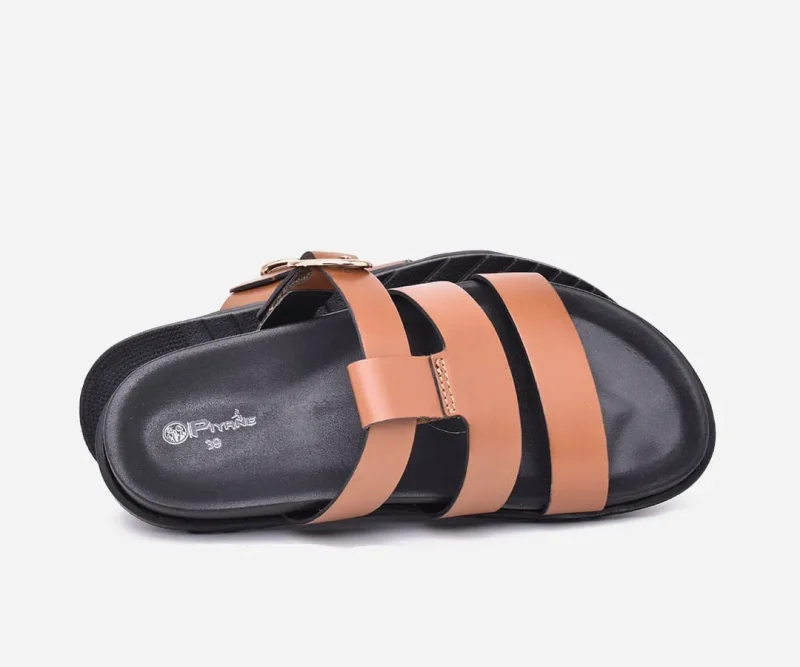 Sandales Femmes Médicales en cuir Gold – op243 - <strong>OPIYANE</strong> – Image 4