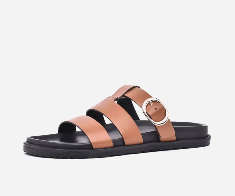 Sandales Femmes Médicales en cuir Gold – op243 - <strong>OPIYANE</strong>