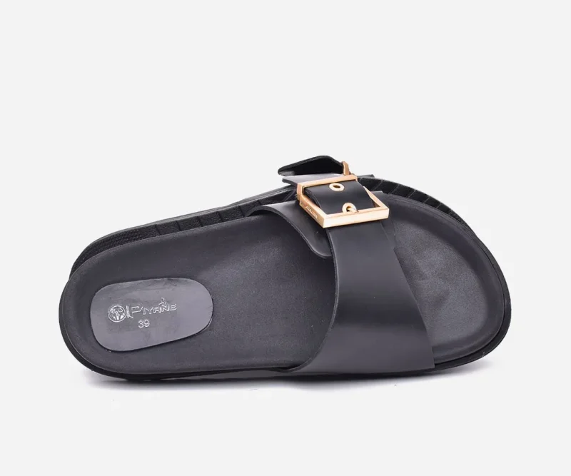 Sandales Femmes Médicales en cuir Noir - op242 - <strong>OPIYANE</strong> – Image 5