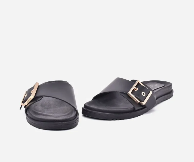 Sandales Femmes Médicales en cuir Noir - op242 - <strong>OPIYANE</strong> – Image 3