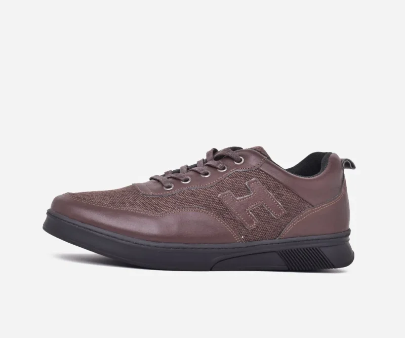 Espadrille Homme en cuir marron - op23 v1