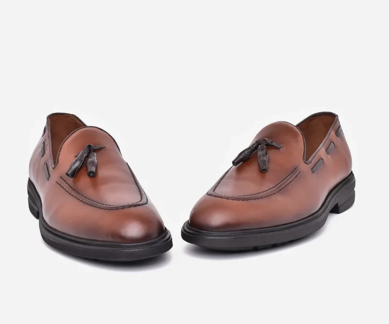 Chaussure haut de gamme en cuir marron vintage – op132 – <strong>OPIYANE</strong> – Image 2