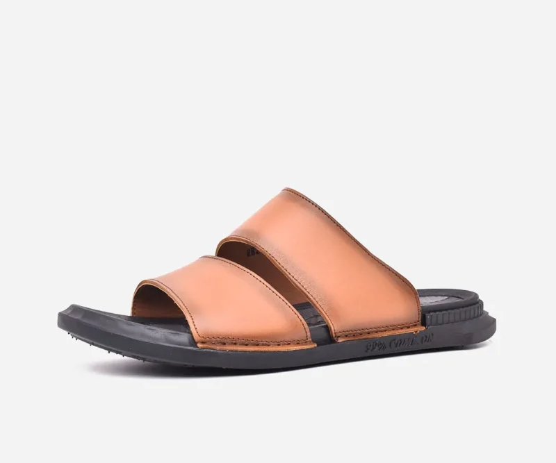 Sandale homme en cuir Gold haut de gamme – op162 – <strong>OPIYANE</strong>
