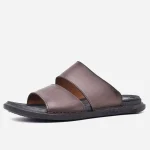 Sandale homme en cuir marron haut de gamme – opiyane op162