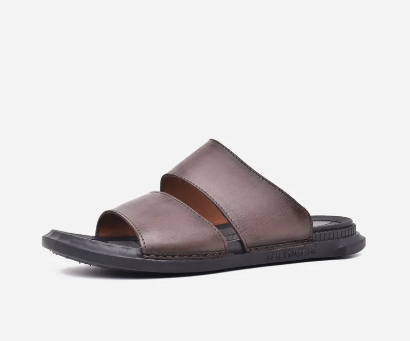 Sandale homme en cuir Marron haut de gamme – op162 – <strong>OPIYANE</strong>