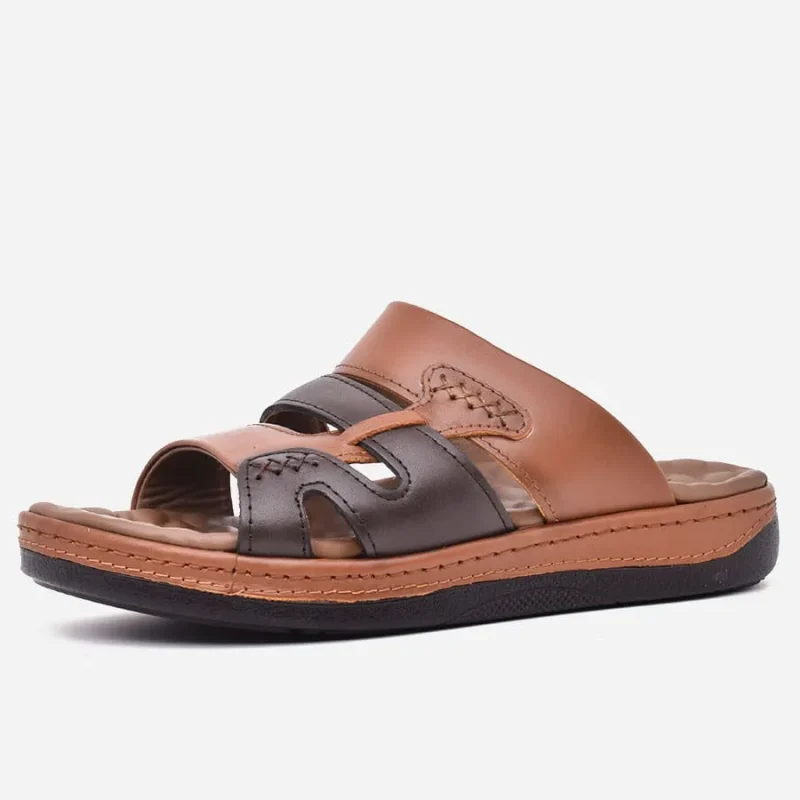 Sandales homme medical en cuir véritable gold – op148