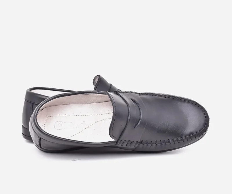 Mocassin pour homme noir - op164 – <strong>OPIYANE</strong> – Image 4