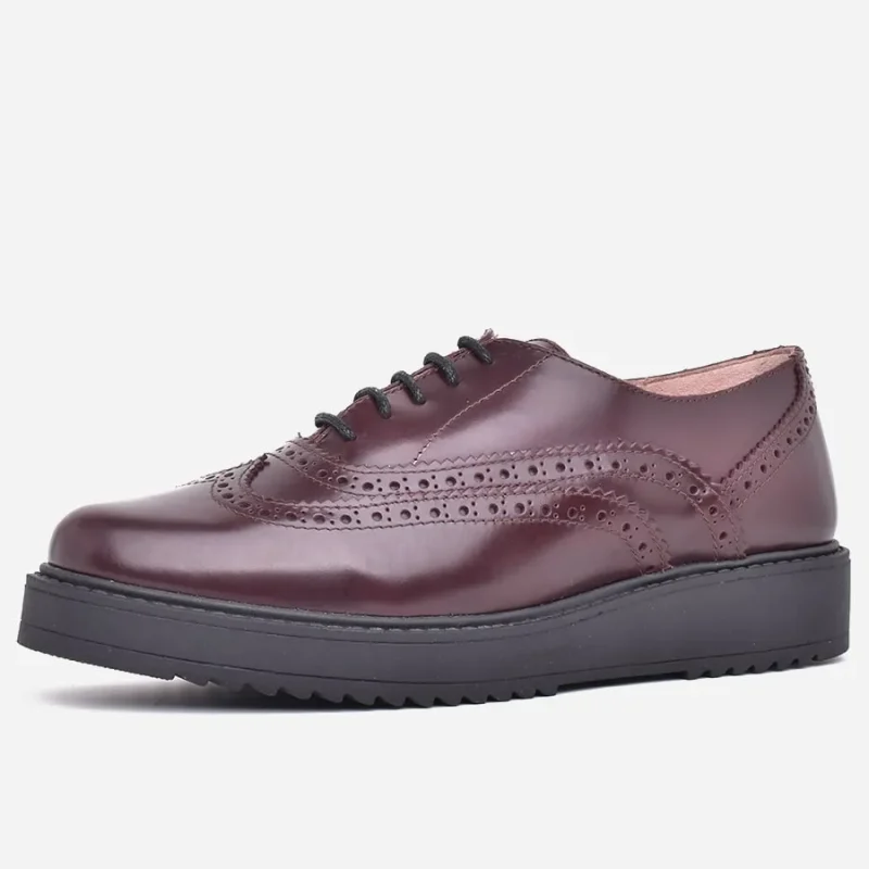 Chaussure Femme en Cuir Démasquable Bordeau – op280 – <strong>OPIYANE</strong>