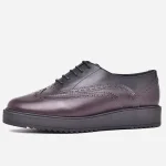 Chaussure Femme en Cuir Noir + bordeaux – op280 – <strong>OPIYANE</strong> 1 Chaussure Femme