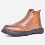 Boot Homme en Cuir Gold – Semelle Confort et Antidérapante – op183 – <strong>OPIYANE</strong> 2 Boot Homme