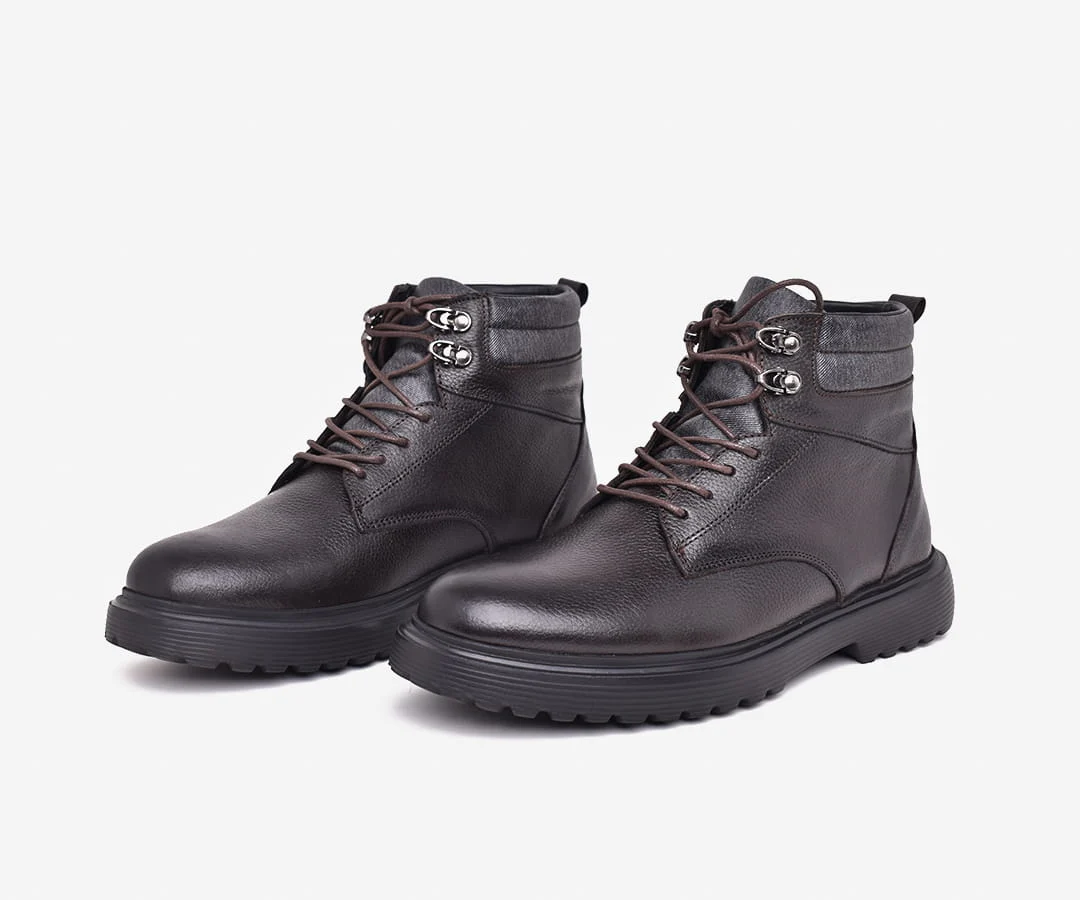 Boot Homme en Cuir Marron Chocolat Véritable – Élégant et Confortable – op180 – <strong>OPIYANE</strong> 5 Boot