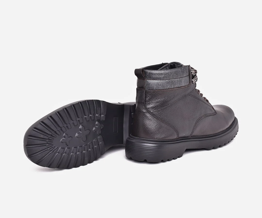 Boot Homme en Cuir Marron Chocolat Véritable – Élégant et Confortable – op180 – <strong>OPIYANE</strong> 6 Boot