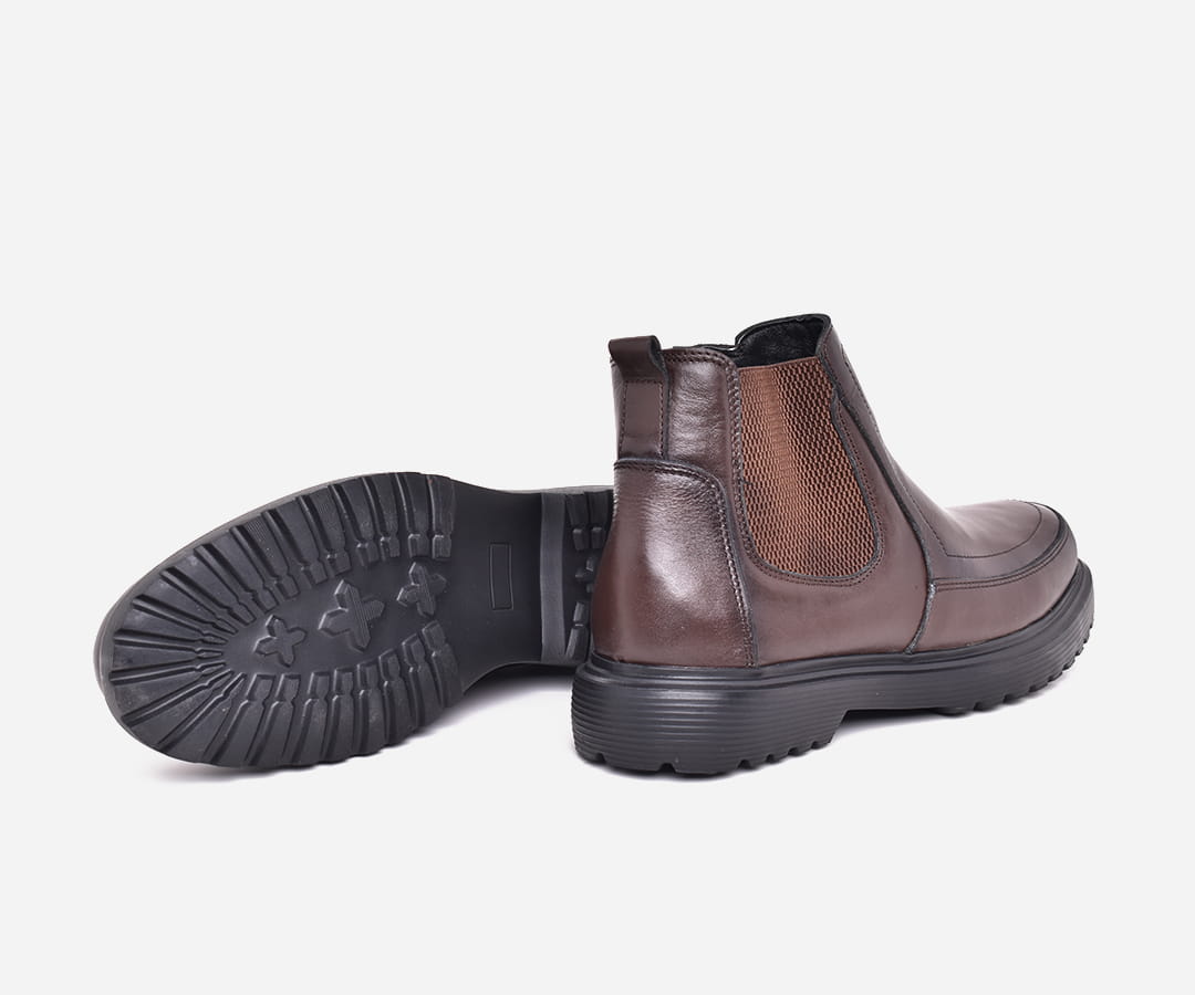 Boot Homme en Cuir Marron – Semelle Confort et Antidérapante – op183 – <strong>OPIYANE</strong> 7 Boot Homme