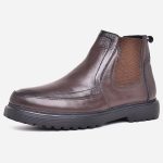 Boot Homme en Cuir Marron – Semelle Confort et Antidérapante – op183 – <strong>OPIYANE</strong> 1 Boot Homme
