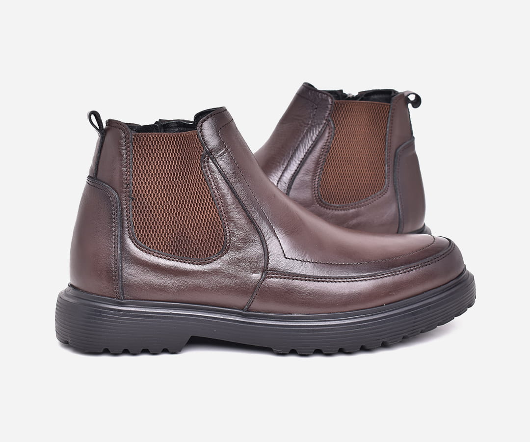 Boot Homme en Cuir Marron – Semelle Confort et Antidérapante – op183 – <strong>OPIYANE</strong> 5 Boot Homme