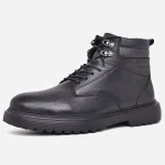 Boot Homme en Cuir Noir Véritable – Élégant et Confortable – op180 – <strong>OPIYANE</strong> 2 Boot