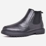 Boot Homme en Cuir Noir – Semelle Confort et Antidérapante – op183 – <strong>OPIYANE</strong> 2 Boot Homme